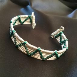 Bracelet indien-cuivre verni et plaqué argent-petite taille-20 euros-envoi possible