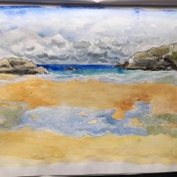 carnet de croquis aquarelle-Bretagne