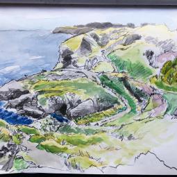 carnet de croquis aquarelle-Bretagne