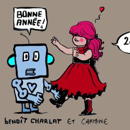 carte de voeux 2017 réalisée avec benoit Charlat-Numérique