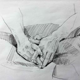 modèle vivant-crayon de papier