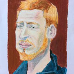 croquis pastel à l'huile